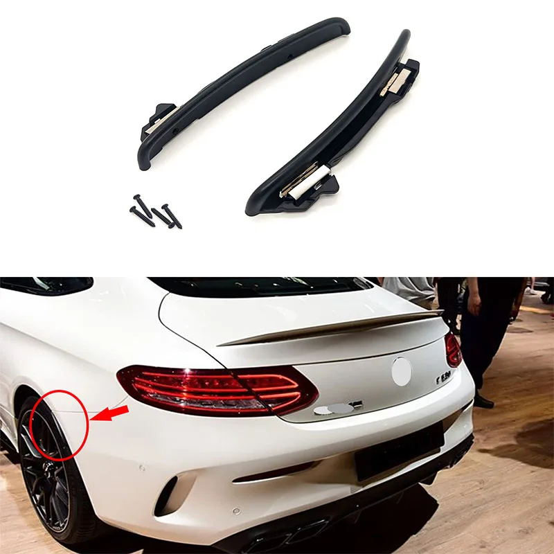 For Mercedes Benz C205 C200 C250 C300 C350 C43 C63S Coupe 2015-2020 Car Fender Flare Extension Wheel Eyebrow Rear Bumper Lip