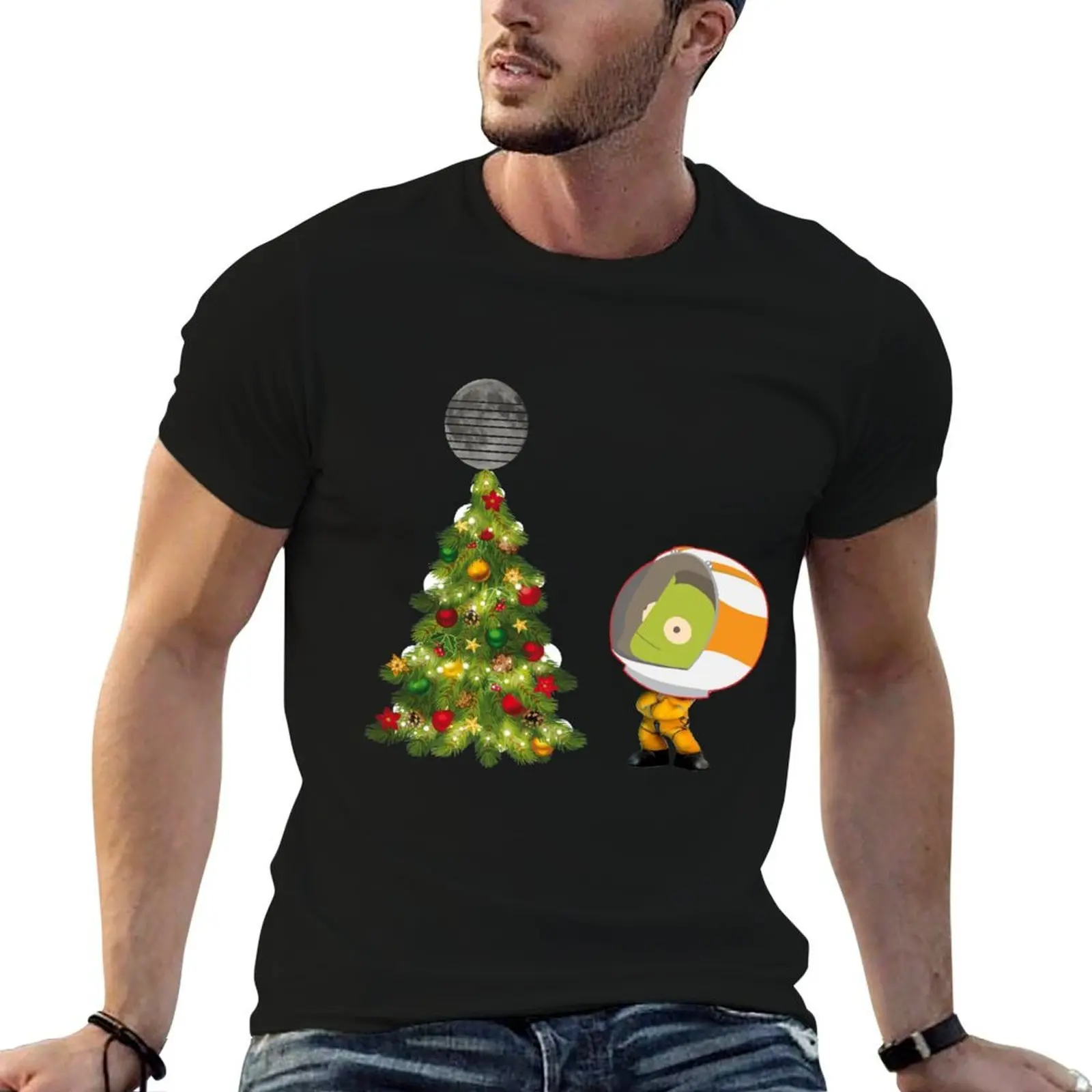 

hello Christmas , merry Christmas , kerbal spacecraft program , new Year gift christmas T-Shirt t shirt man casual T-Shirt