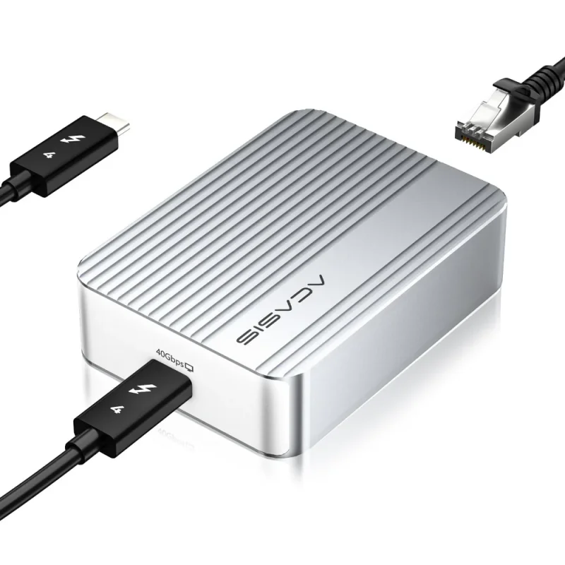 Acasis 10Gbps USB-C Ethernet-adapter voor USB4 | MacBook/Mac Studio/PC/Lactop | 10000Mbps RJ45 LAN-kaart