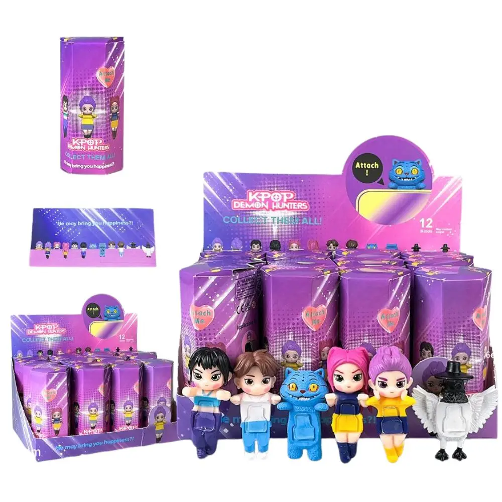 K-POP デーモンハンターズ アニメフィギュア ミニおもちゃ 2025 K-POP キュート PVC ミステリーボックス コレクタブルドール モデル デスクデコレーション ギフト toptoy@