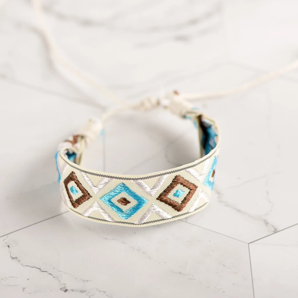 Geflochtene Einstellbare Handmade Macrame Seil Gewebt Armband faden Gewebt Armbänder lot Für Frauen Großhandel # KY216