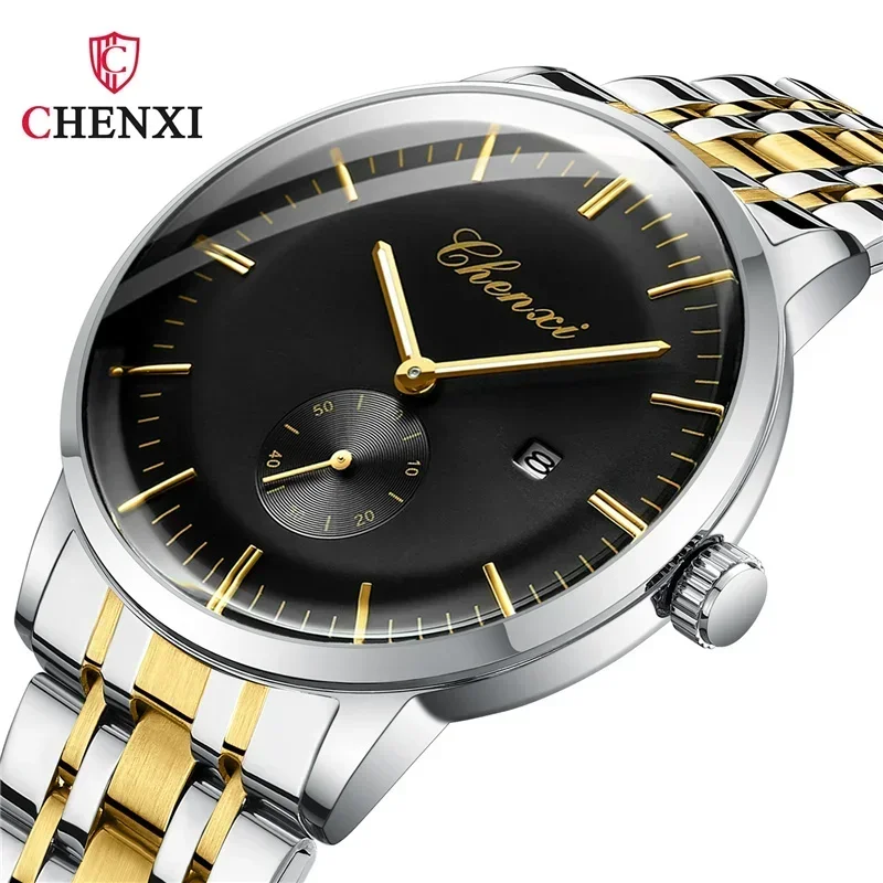 CHENXI 060 Men's Watches Top Brand Casual Original Wristwatch Waterproof Stainless Steel New Watch For Man The Best Watch Gift