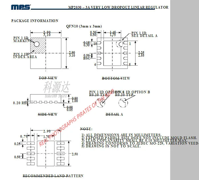 5pcs/lot MP2030DQ-LF-P MP2030DQ MP2030  7D Applicable To The Game Machine Components