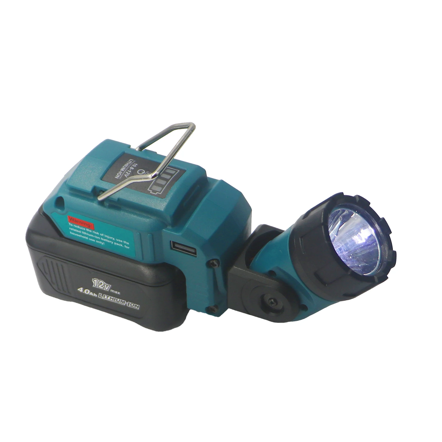 Lampu Kerja Senter Lampu Kerja Tanpa Kabel Lampu Sorot Portabel untuk Makita 10.8V 12V BL1021b Bl1040 Baterai Li-ion DCL510