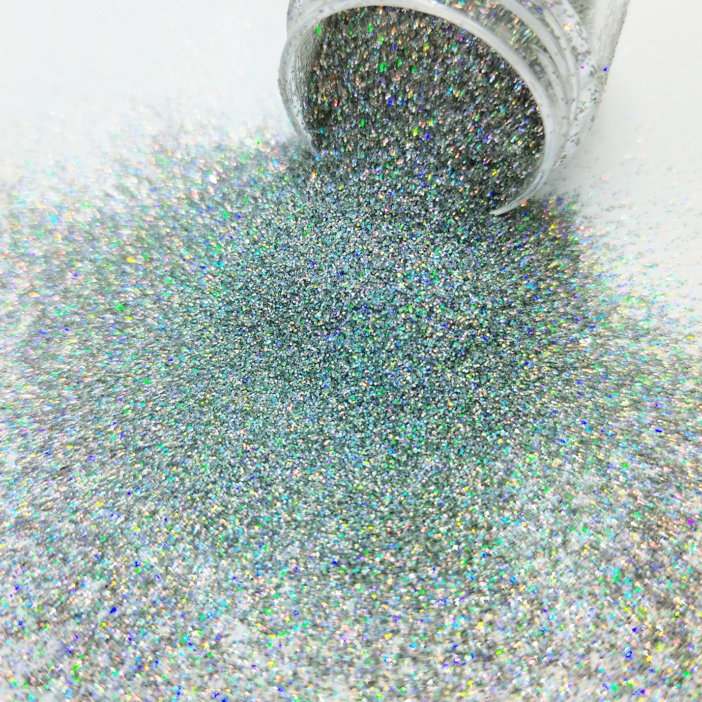 

50gram-0.2MM 008inch Holographic Laser Silver Color Shining Fine Nail Glitter Dust Powder for Nail Art Glitter Craft Deco