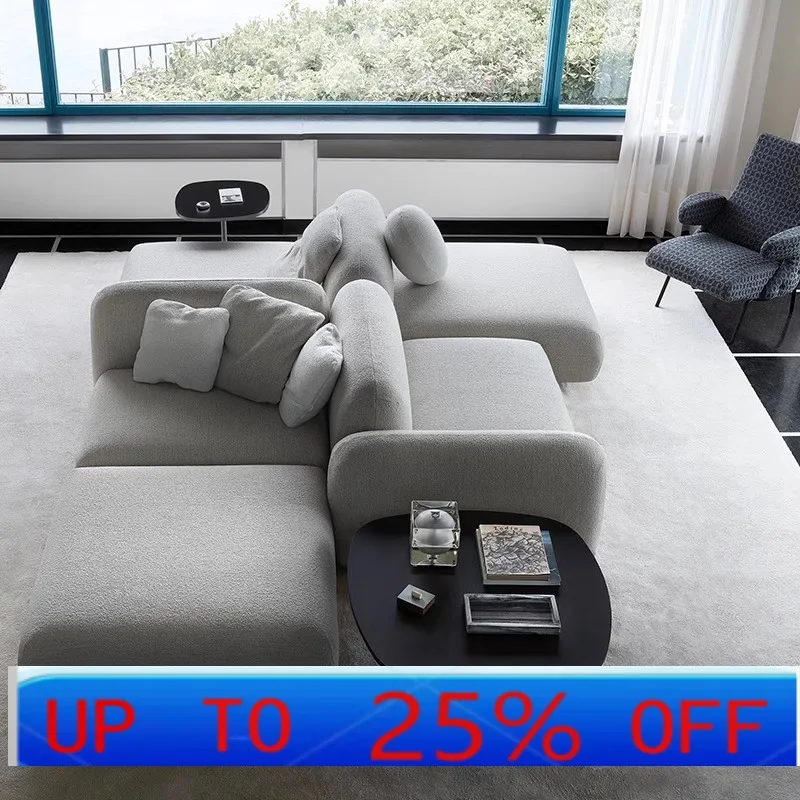 LTT fabric sofa small apartment free module combination modern simple special-shaped living room sofa