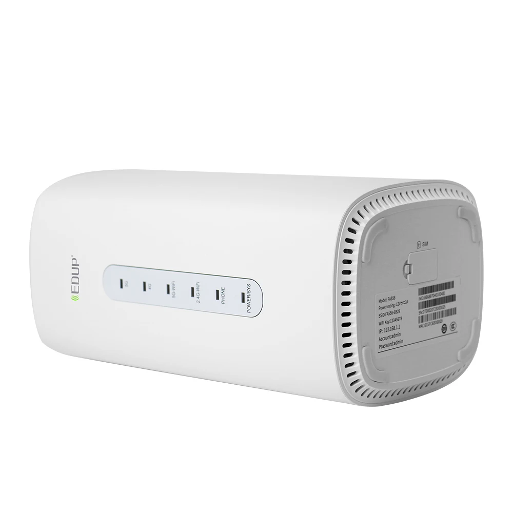 EDUP-Roteadores Netgear Hotspot, Roteador de Ligação, Roteador 5G, 2.4G e 5G com Slot para Cartão SIM, Cabo, WiFi, Enterprise Stock, Novo, 2167mbps