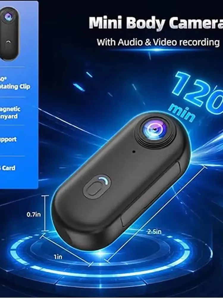 AliExpress NONE Sports Camera WiFi Portable Body Cam Thumb POV Camera 4K Wearable Action Camera With 2-inch Scree Waterproof Case Cycling Travel