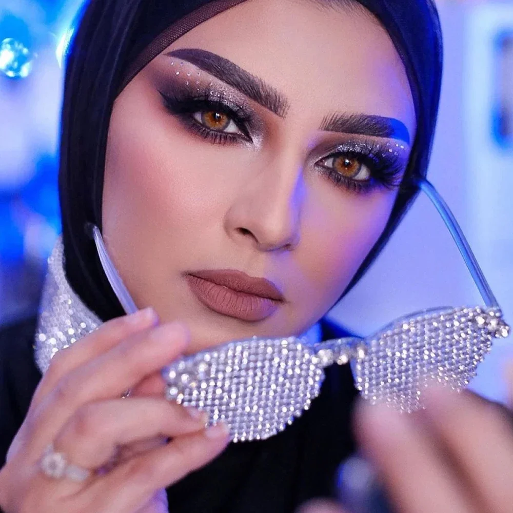 

Модная оправа для очков со стразами, свадебное украшение для лица, регулируемые солнцезащитные очки с кристаллами, ювелирные изделия, свадебные аксессуары для женщин