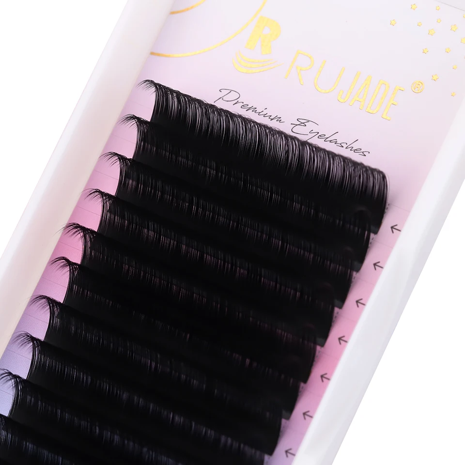 

RUJADE Cashmere Eyelash Extension Individual 0.03 0.05 0.07 Russian Volume Lash Extensions Matte Long/Short Classic Silk Eyelash