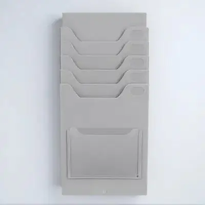 Material Cards Wall Rack Multi-Pocket Design Time Card Holder Attendance Cards Organizer Factory Storage Time Card Holder