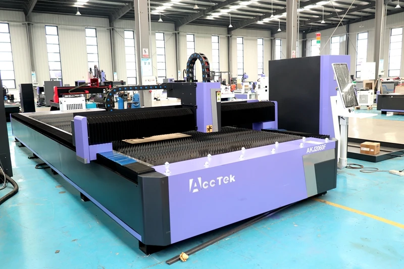 Big Size 2040 2060 Sheet Metal CNC Laser Steel Cutting Machine ACCTEK Raycus CE Fiber Laser Cutting Machine for Steel Aluminum