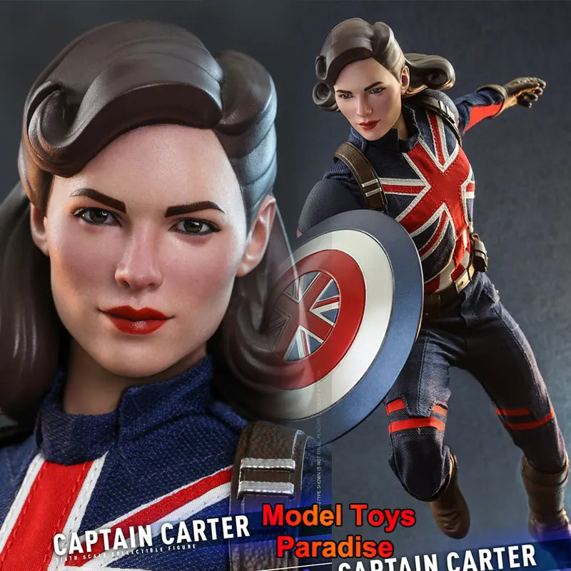 HOTTOYS HT TMS059 1/6 Collectible Captain Peggy Carter Super Hero Full Set 12inch Woman Soldier Action Figure Model Fans Gifts