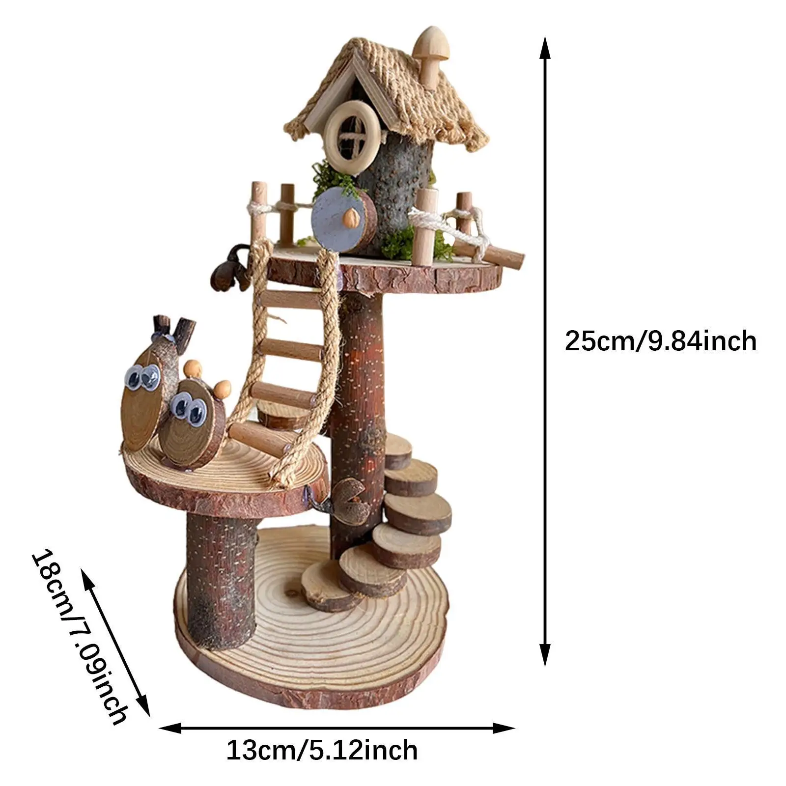 Wood Craft Kits for Kids Miniature Garden Decor Small Wood House Craft