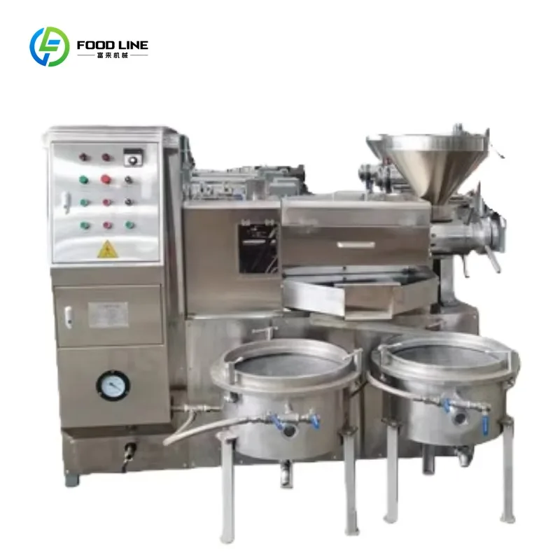 304 Stainless Olive Oil Press Machine Cold Hot Automatic Extractor 1000W Commercial Nut Seed Oil Maker Sale Support Custom