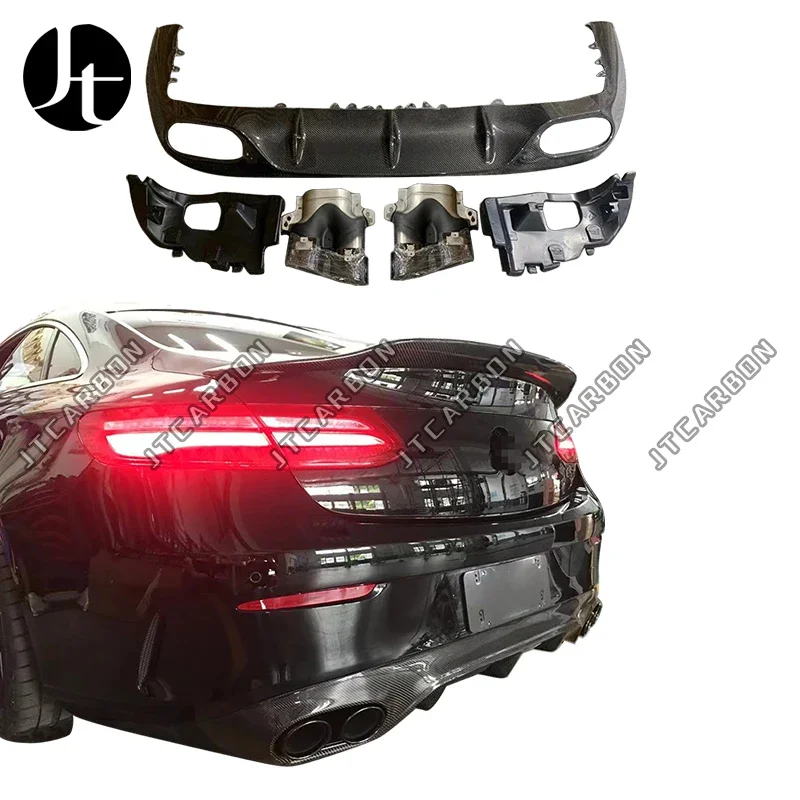 

Комплект кузова автомобиля, задний диффузор для Mercedes bz E Class W238 E53, диффузор для заднего бампера из углеродного волокна 2016-2020