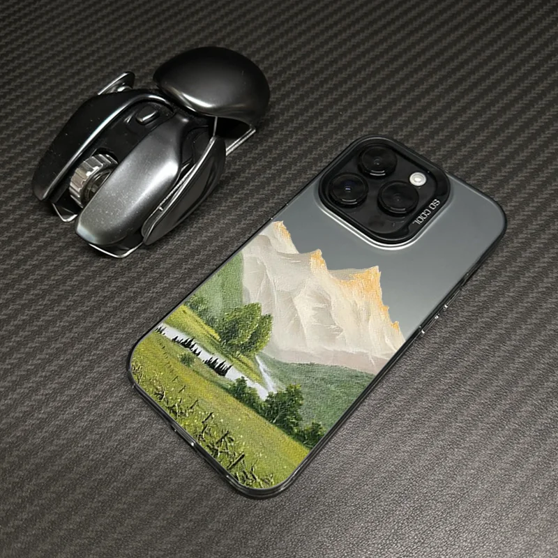 

Rural scenery phone case for iPhone 16 15 14 13 12 11 Pro/ Max/Plus shock-proof rear cover anti-fingerprint