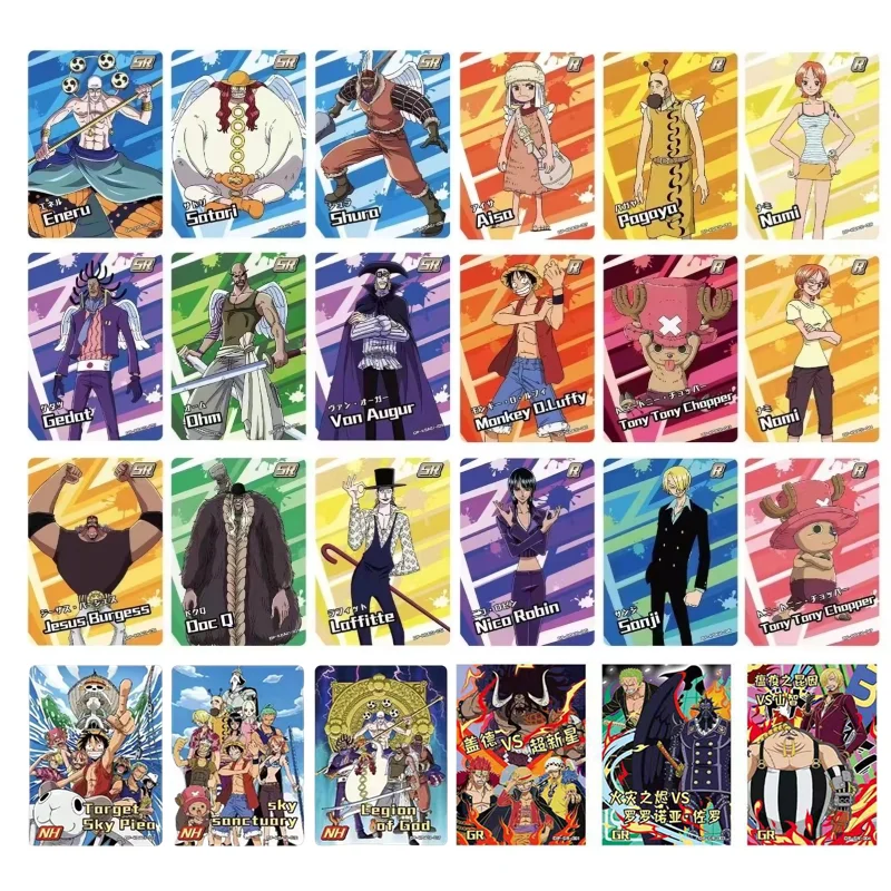 New Anime One Piece Cards Nami Luffy SR SSR Collection Card Rare Trading Battle Box Card Game Collectibles Kid\'s Gift Toy