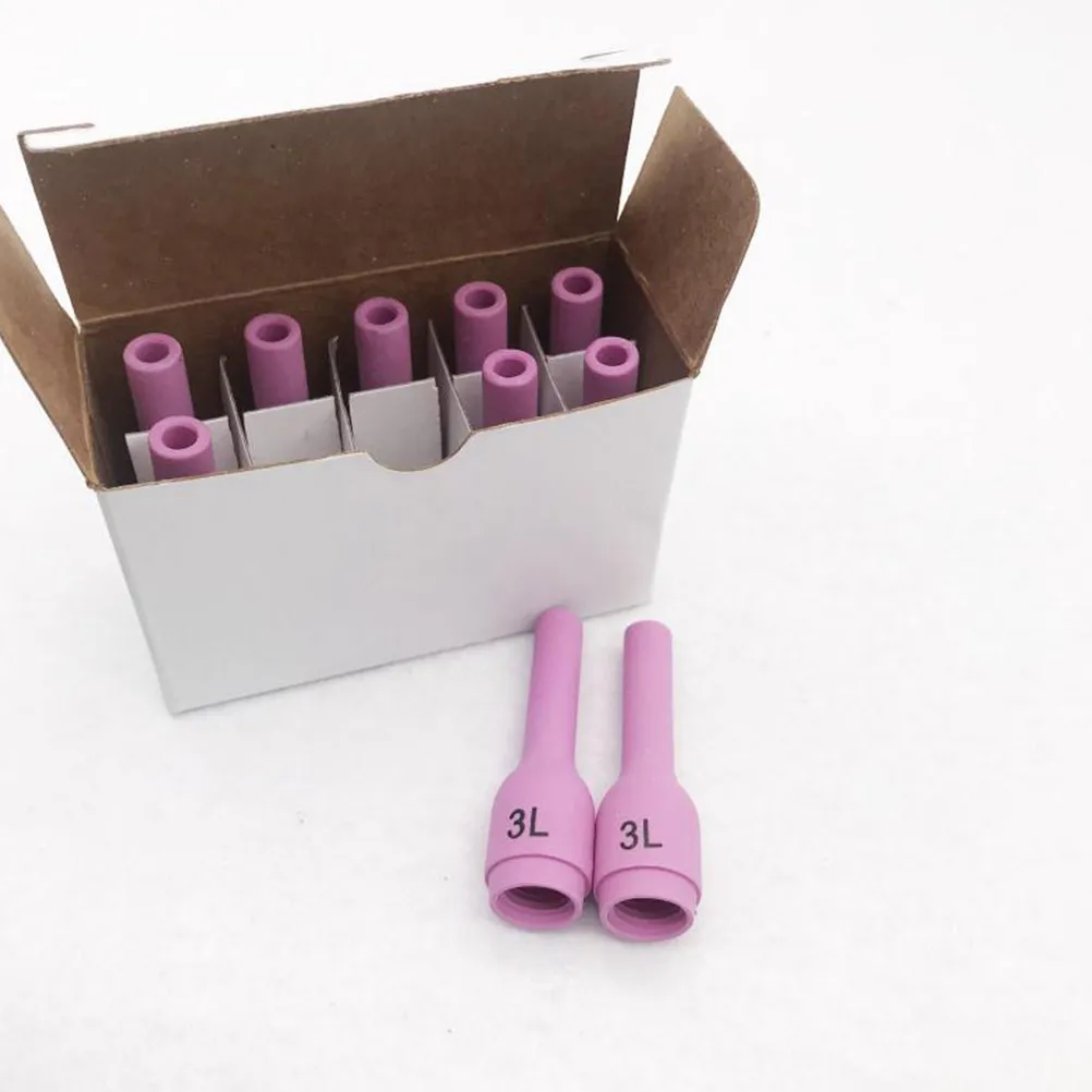 

10Pcs 796f70 3L Long Ceramic Nozzle Welding Torch Porcelain Mouth Easy Install Good Performance Argon Arc Welding Nozzle