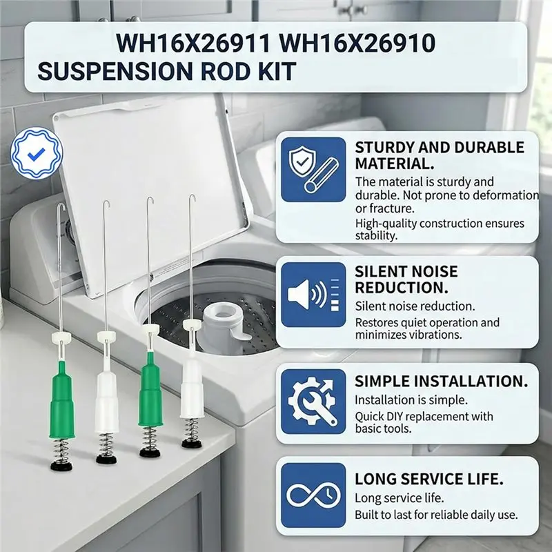 NEW HOT In Stock-WH16X26911 WH16X26910 Suspension Rod Replacement Kit For GE- Part Numbers WH16X24144 WH16X24145