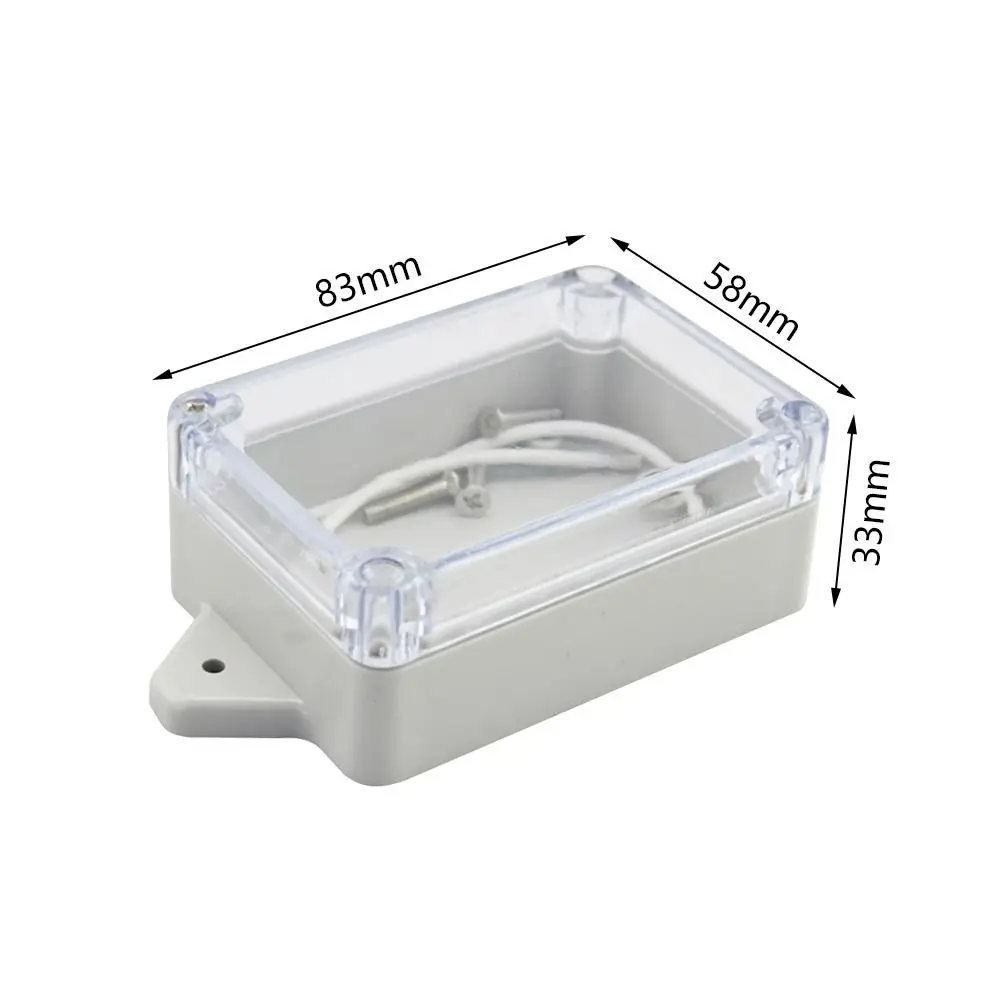 Waterproof Plastic Junction Box Transparent Cover Enclosure Electronic Instrument Housing Case Electrical Project