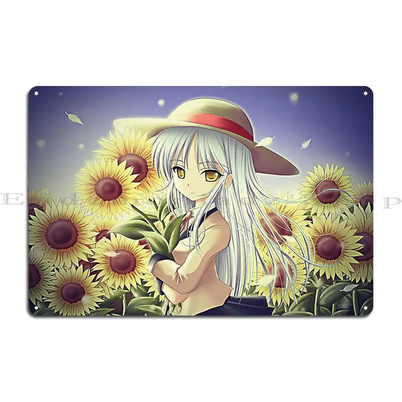 Angel Beats Metal Plaque Poster Pub Garage Cave Personalized Wall Plaque Tin Sign Poster