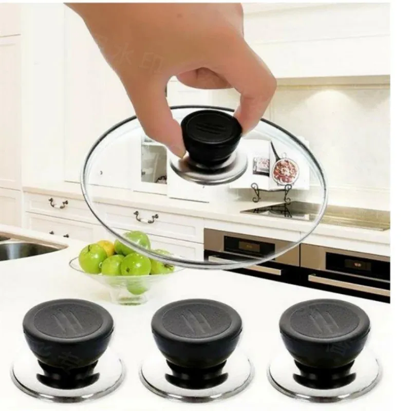 4 Pieces Universal Kitchen Handle Set Cookware Knob Covers for Glass Bottom Pressure Cooker Pot Lid Interchangeable Handles