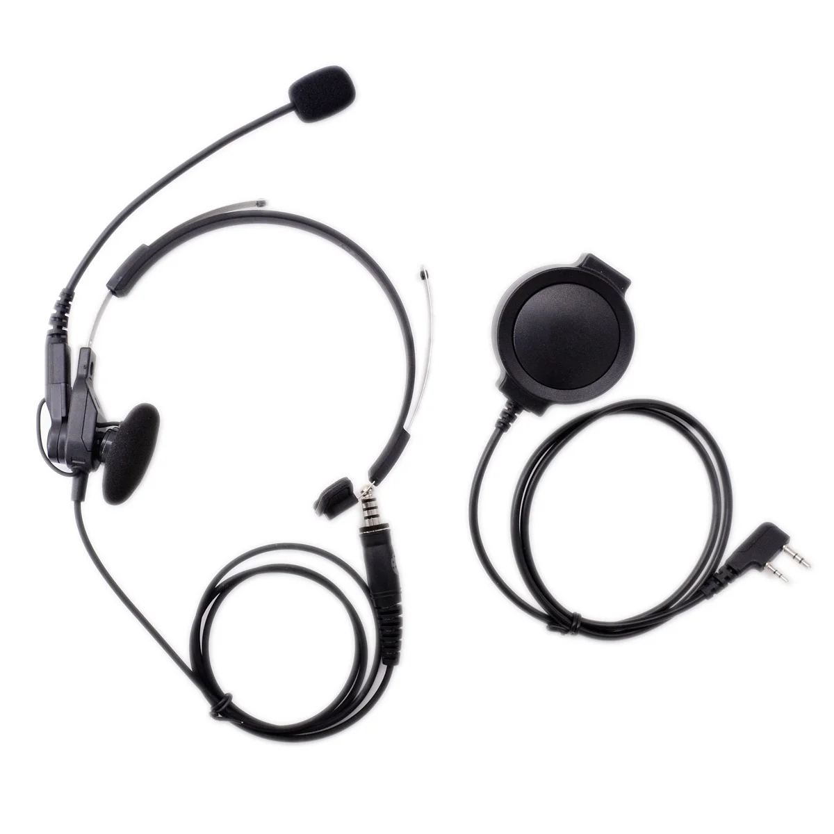 HAM Radio Headset with Microphone PTT/VOX  Switch for Kenwood Baofeng Wouxun TYT Anytone Radios PTT Key Adjustable Earpiece