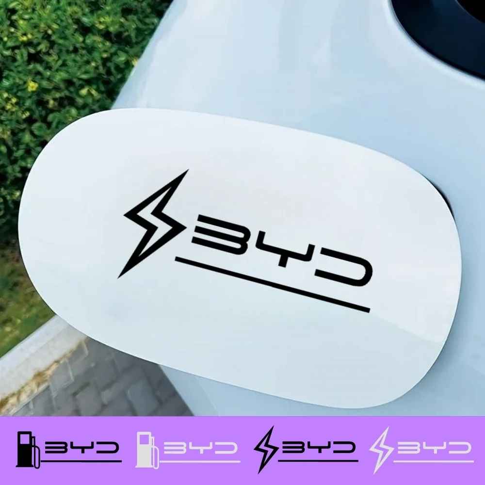 Car Fuel Tank Cover Sticker For BYD Han Song Tang Qin Plus Atto 3 Auto Accessories