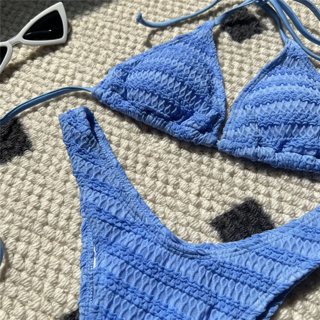 8 Farben, geraffter, halterloser, brasilianischer Bikini, Damen-Badebekleidung, zweiteiliger Bikini-Set, Badeanzug, Badebekleidung, Schwimmbekleidung V5470 – Detail 40