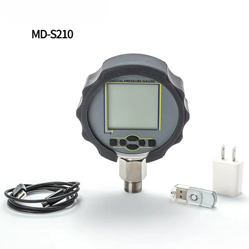 MD-S210 High Precision Digital Pressure Gauge 304 Stainless Steel Shell Class 0.1