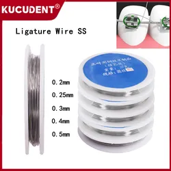 30g/Roll Dental Orthodontic Ligature Wire Stainless Steel Round Arch Wires Line for Teeth Braces Dentistry Teeth Surgical 0.25mm