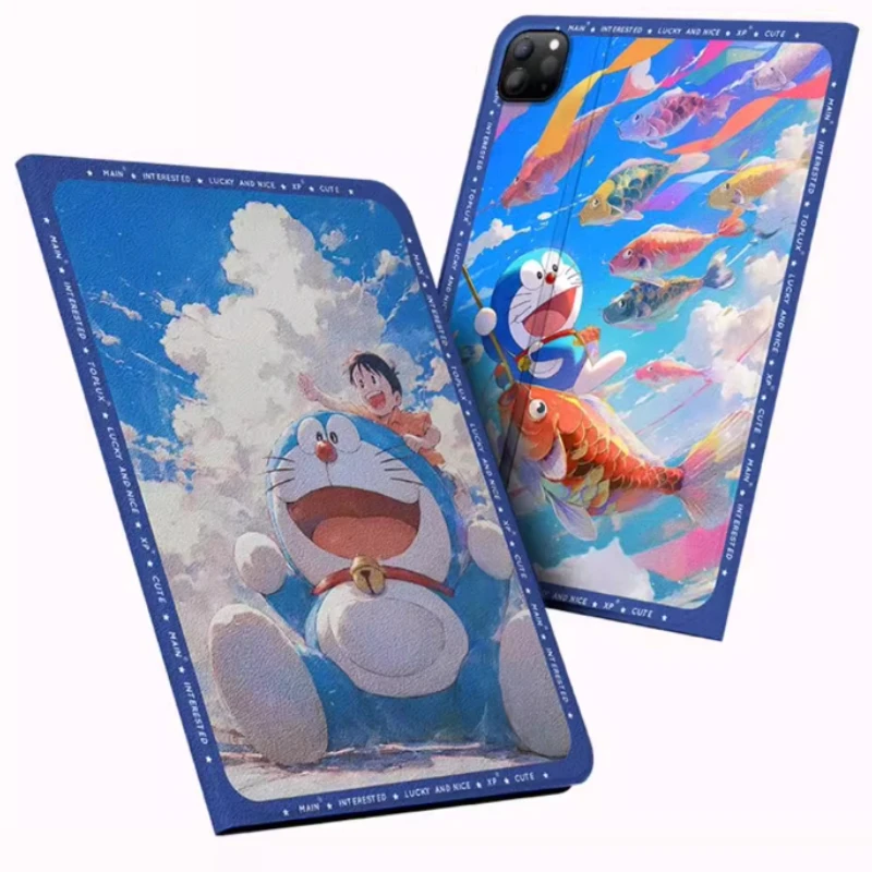 

Miniso Doraemon for ipad Case Funda iPad A16 9th 10th 11th Gen Pro 4 5 Stand Protective case Air 4 5 M2 M3 Mini 6 7 Tablet Cover