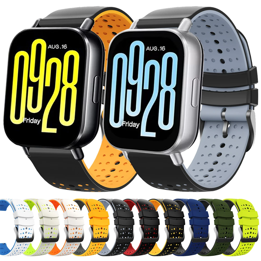 22mm Sports Silicone Strap For Redmi Watch 5 Active/Lite Replace Bands For Xiaomi Watch S4 Sport/For Garmin Venu 4 45mm Bracelet