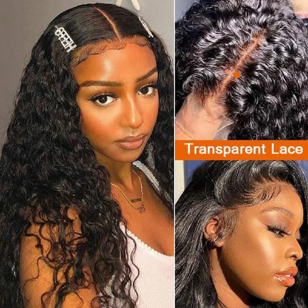 

200% Density 13x4 Water Wave Lace Front Wigs Curly Human Hair Wig Wet And Wavy HD Lace Front Wigs Remy 100% Human Hair Wigs
