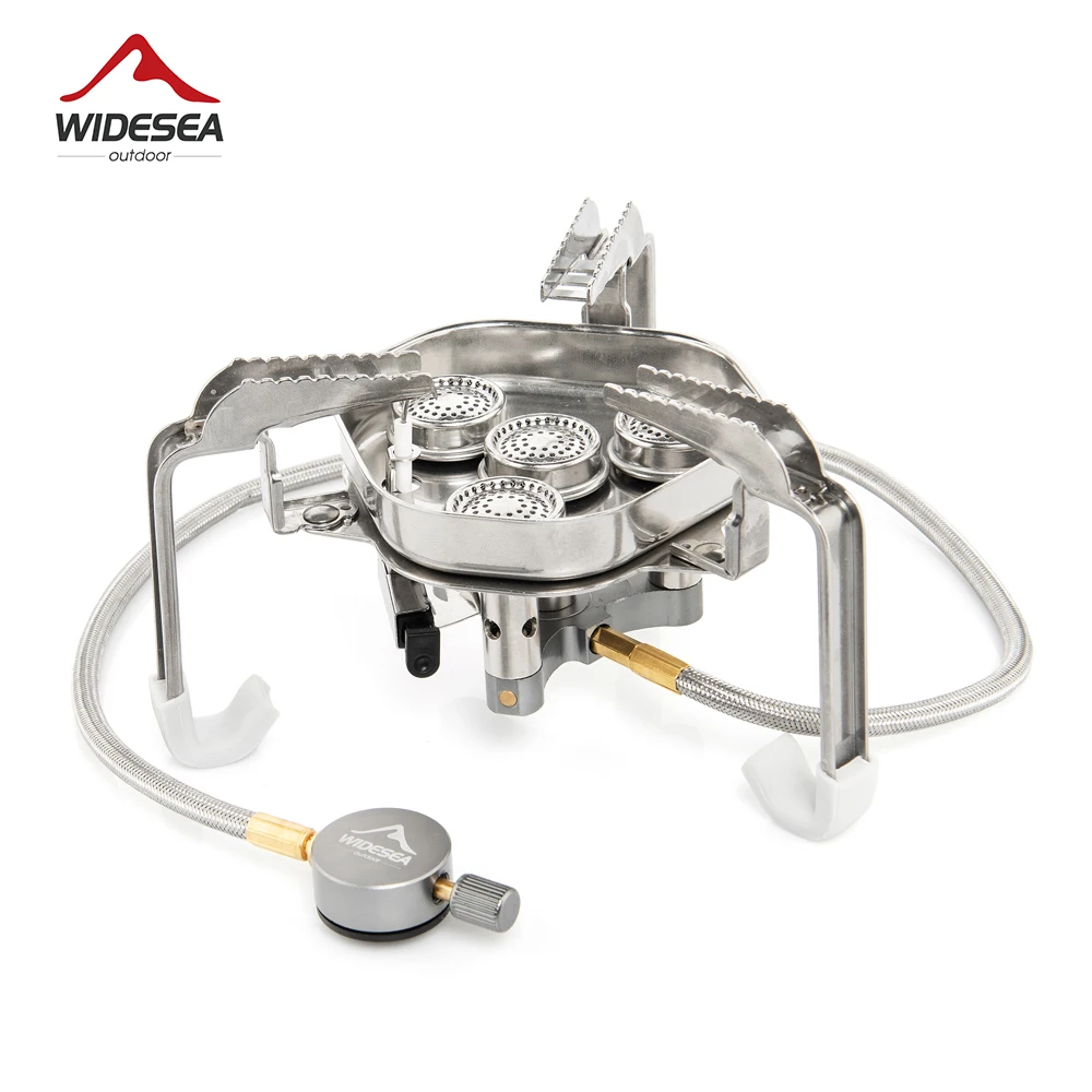 Widesea Camping Gas Stove 7500W Big Power Cookware Portable Furnace Picnic Tourist Burner Barbecue Tourism Outdoor Supplies