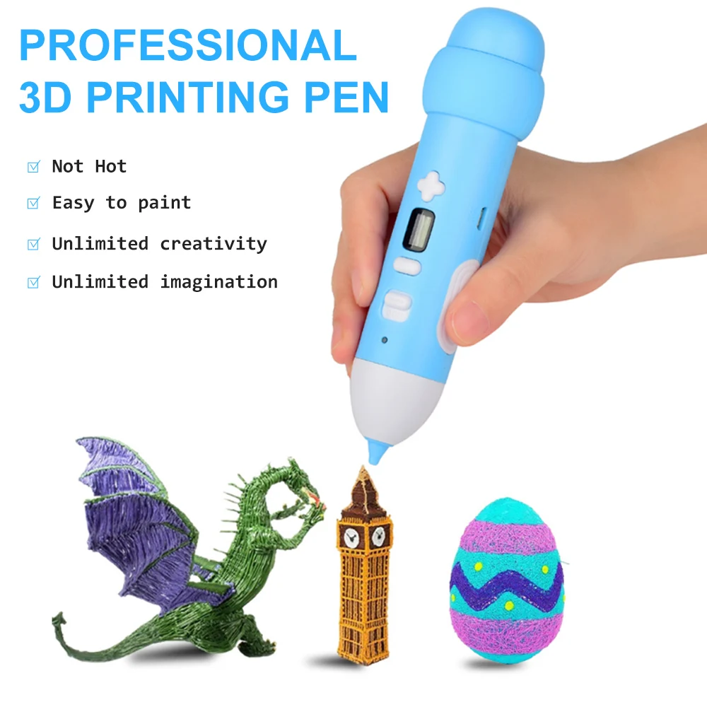 CoLiDo Kid 3D Pen Low Temperature 3D Printing Pencil With 1.75mm Filling PCL Filament DIY Toys For Children Birthday Gift