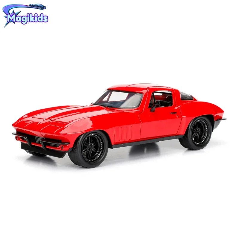 

1:24 1966 Chevy Corvette High Simulation Diecast Car Metal Alloy Model Car Children's Toys Collection Gifts J281