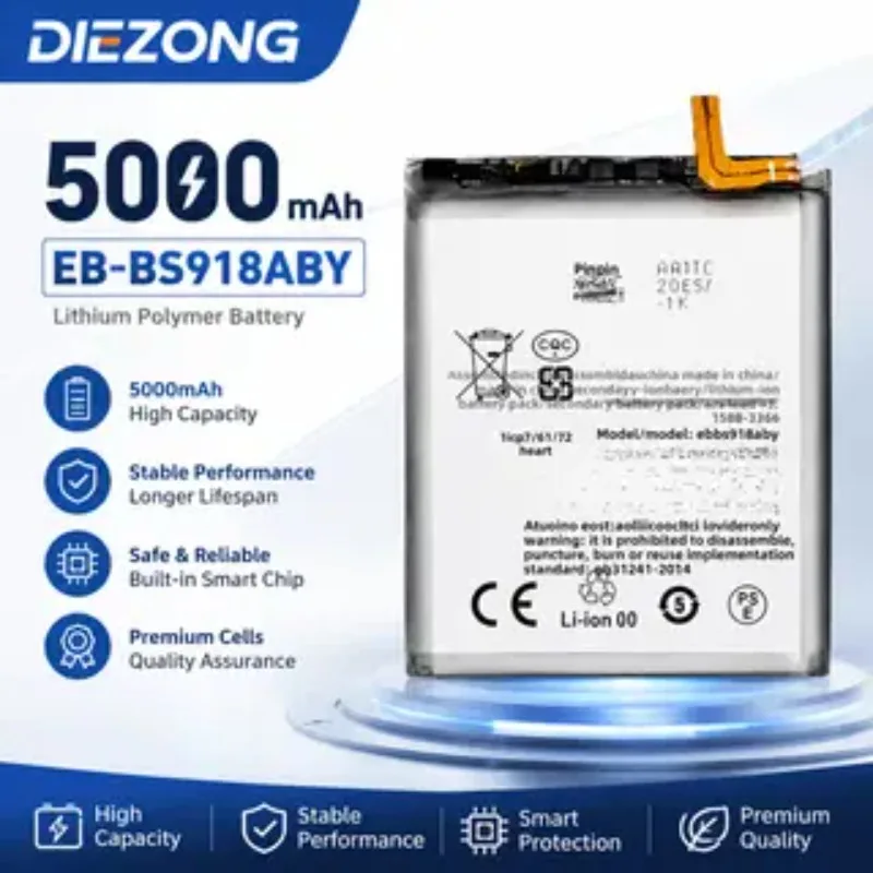 

High-quality EB-BS918ABY for Samsung Galaxy S23 Ultra/SM-S918B Mobile Phone Battery Replacement