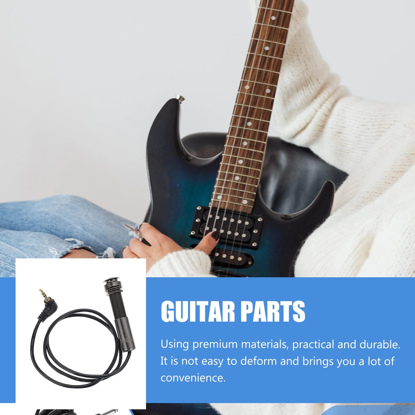 

Premium Electric Cable Lightweight Easy Install Durable Guitar Accessory Effect Connection Professional Musical Instrument Cord