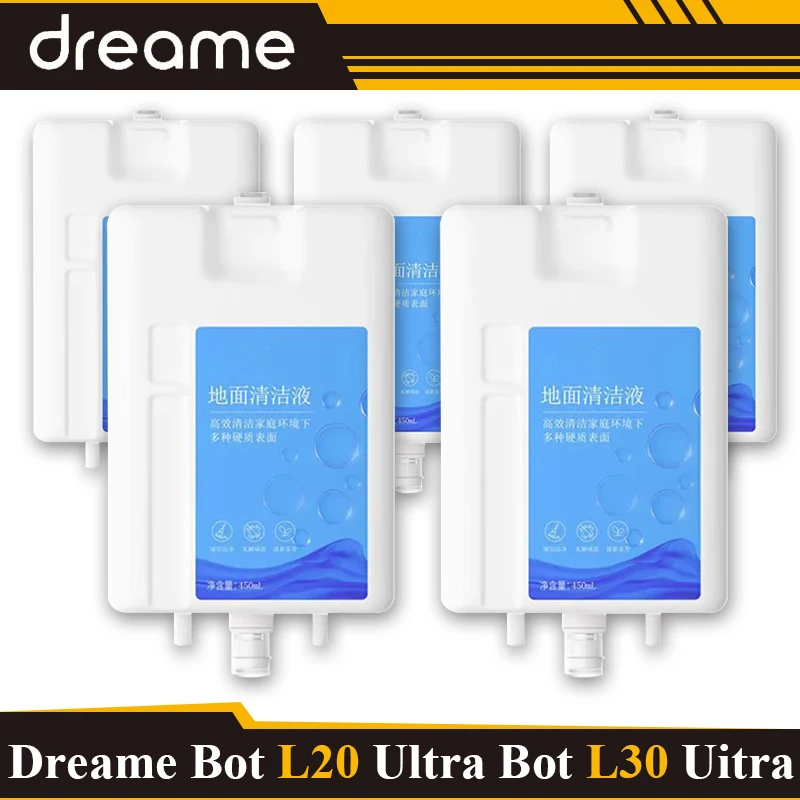 Aspirateur robot pour Dreame L30 ultra, L20 Ultra, L10 Prime, X10, X10 plus, X20, liquide de nettoyage de sol spécial d'origine, 450ml