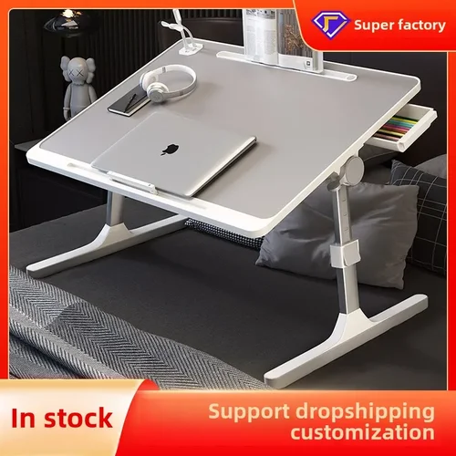 접이식 침대 소형 테이블 노트북 컴퓨터 테이블, 다기능 학생 기숙사 책상, 가정 공부 소형 테이블 
