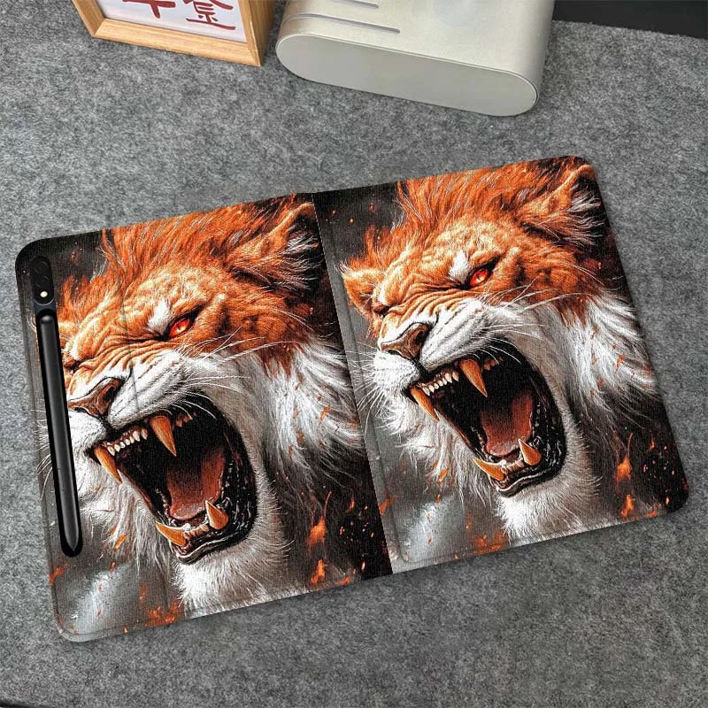 

Cartoon lion pattern For Samsung Galaxy Tab S6 S8 S9 S10 Lite FE 10.4 11 Inch 2022 2024 Tablet Case