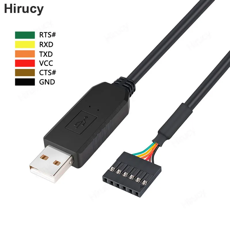 6Pin TTL-232R-5V/3 v3 FTDI FT232 USB 2.0 do TTL 5V 3.3V do pobrania moduł Adapter do kabla debugowania dla Arduino