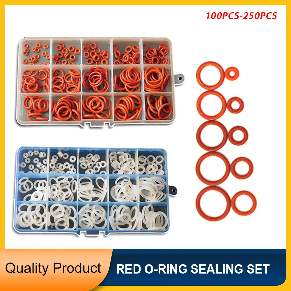 

Waterproof Washer Oil Resistance High Temperature Resistance for Repair Replacement Silicone O-ring Sealing Gaskets Assorted Kit