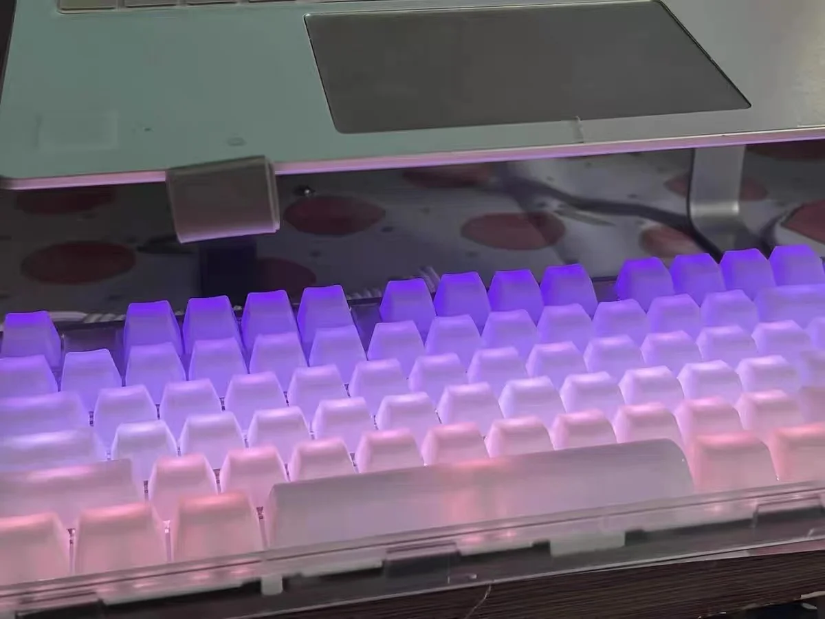 Transparante Pbt Keycaps 104 Toetsen Mechanisch Toetsenbord Oem Profiel Backlight Rgb Custom Blanco Clear Key Cap Mx Switch Met Iso