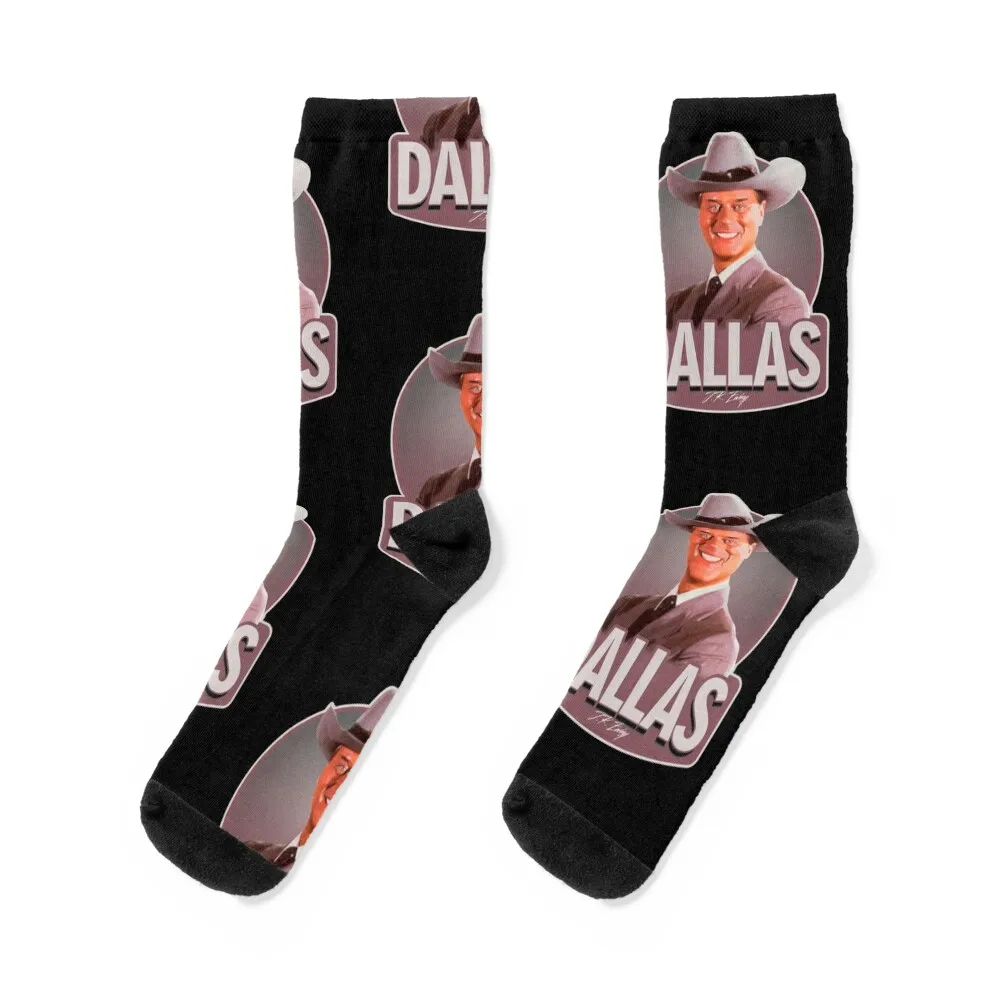 

Dallas JR Ewing Socks colored Hiking boots anti-slip christmas gift Socks Women Men's