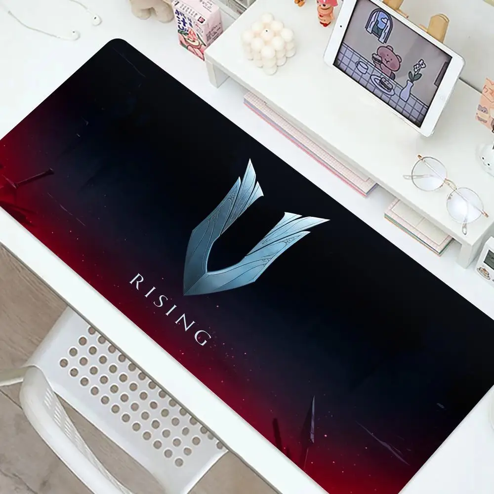 Cool Multiplayer Strategy Fighting Game V Rising Mouse Pad Non-Slip Rubber Edge kawaii locking mousepads Game play mats desk acc