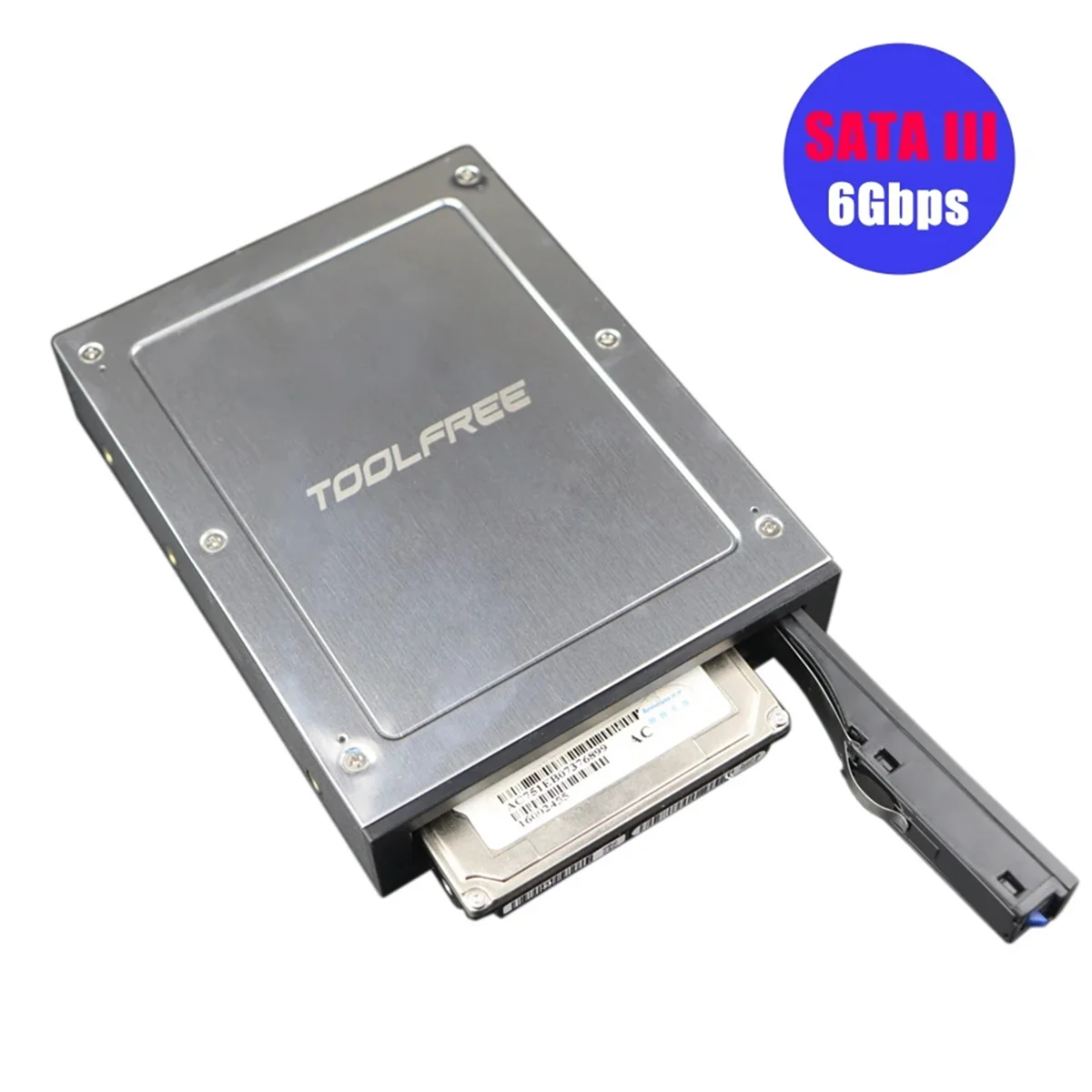 2.5 Inch to 3.5 Inch Internal Floppy Bay SATA III 6Gbps Tray-LESS Mobile Rack for 2.5 Inch HDD SSD Hard Drive BackplaneJAS