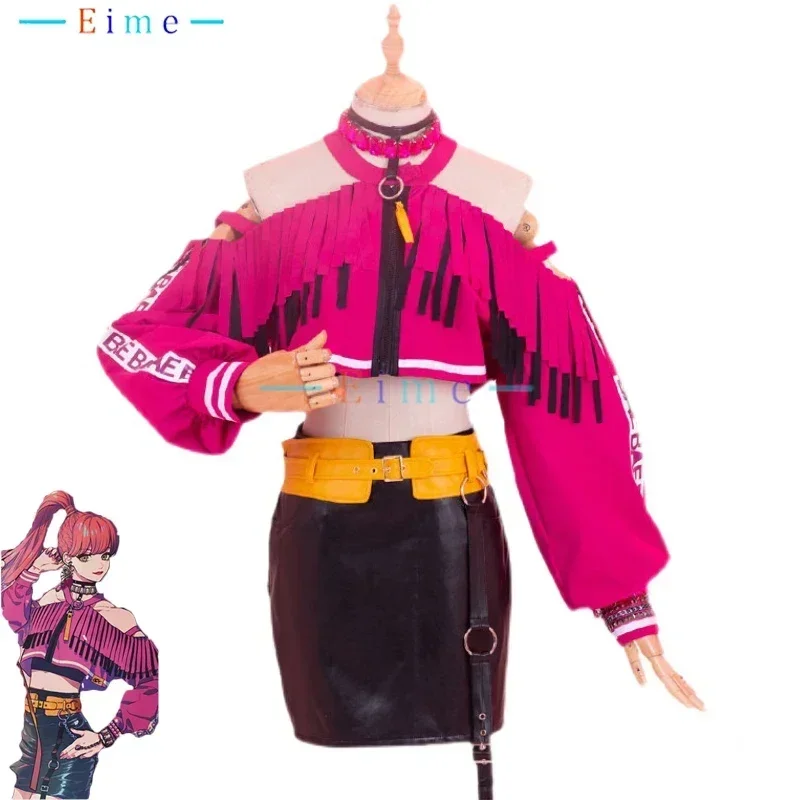 Game Paradox Live BAE Anne Faulkner Cosplay Costumes Hip Hop Rapper Suit Women Party Dress Halloween Uniforms Custom Made